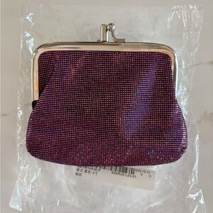 Purple Glitter Coin Purse